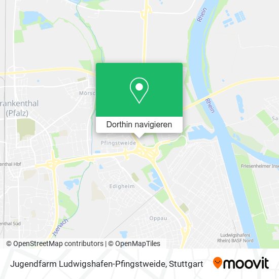 Jugendfarm Ludwigshafen-Pfingstweide Karte
