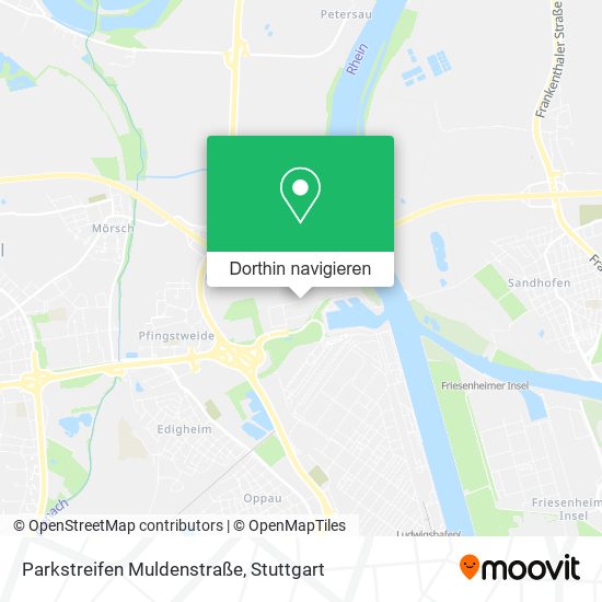 Parkstreifen Muldenstraße Karte