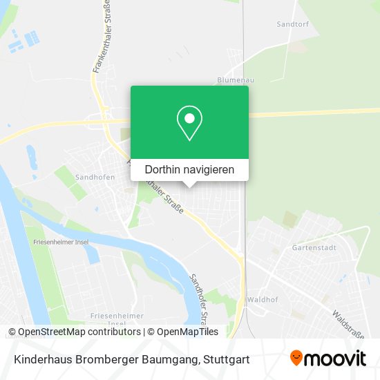Kinderhaus Bromberger Baumgang Karte