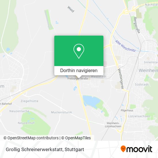 Grollig Schreinerwerkstatt Karte