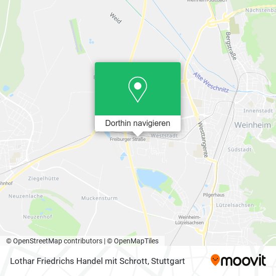 Lothar Friedrichs Handel mit Schrott Karte
