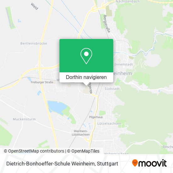 Dietrich-Bonhoeffer-Schule Weinheim Karte
