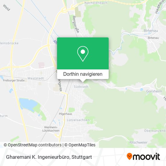 Gharemani K. Ingenieurbüro Karte