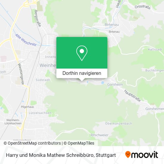 Harry und Monika Mathew Schreibbüro Karte