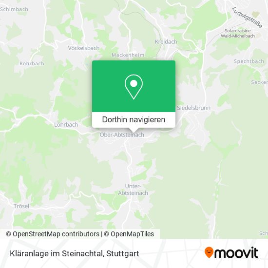 Kläranlage im Steinachtal Karte