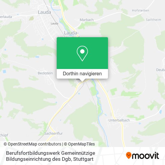 Berufsfortbildungswerk Gemeinnützige Bildungseinrichtung des Dgb Karte