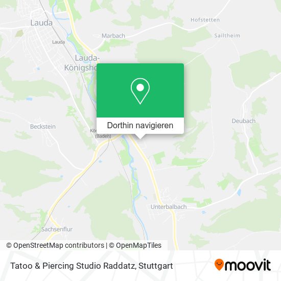 Tatoo & Piercing Studio Raddatz Karte