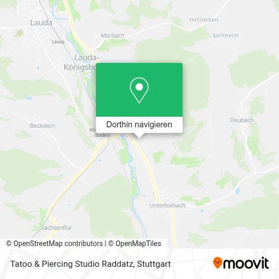 Tatoo & Piercing Studio Raddatz Karte