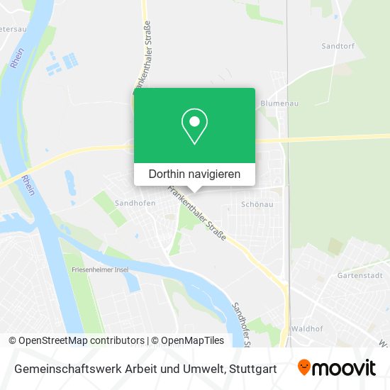 Gemeinschaftswerk Arbeit und Umwelt Karte
