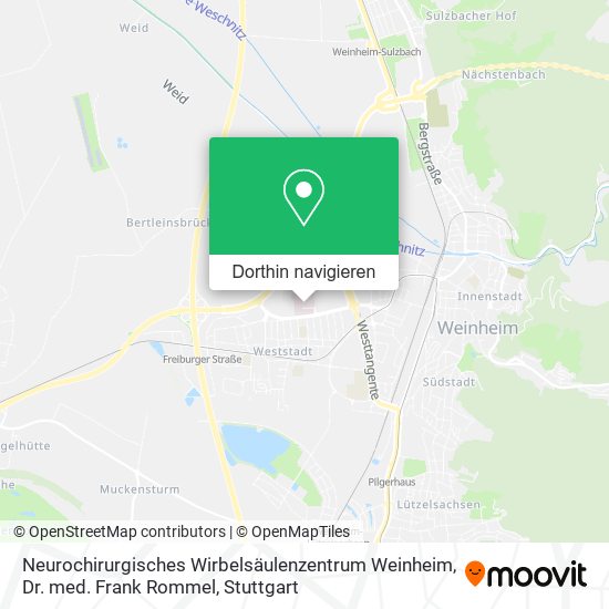Neurochirurgisches Wirbelsäulenzentrum Weinheim, Dr. med. Frank Rommel Karte