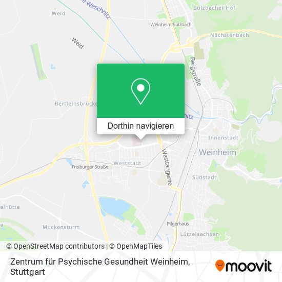 Zentrum für Psychische Gesundheit Weinheim Karte