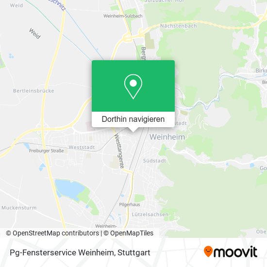 Pg-Fensterservice Weinheim Karte