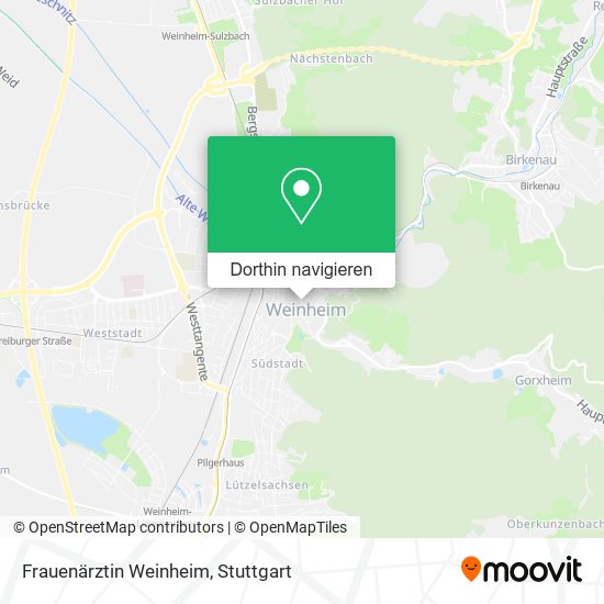 Frauenärztin Weinheim Karte