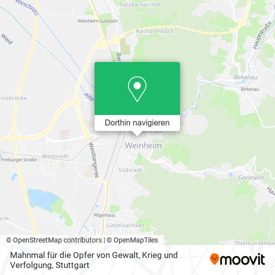 Mahnmal für die Opfer von Gewalt, Krieg und Verfolgung Karte