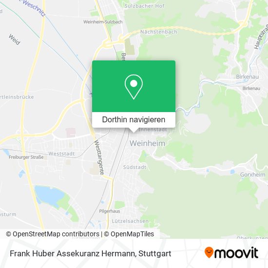 Frank Huber Assekuranz Hermann Karte