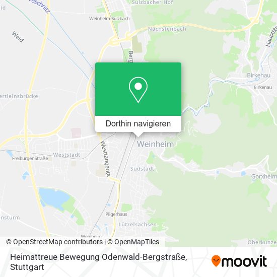 Heimattreue Bewegung Odenwald-Bergstraße Karte