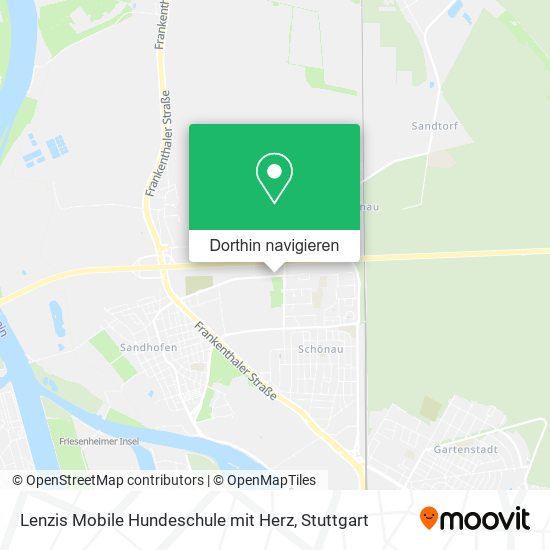 Lenzis Mobile Hundeschule mit Herz Karte
