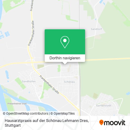 Hausarztpraxis auf der Schönau Lehmann Dres Karte