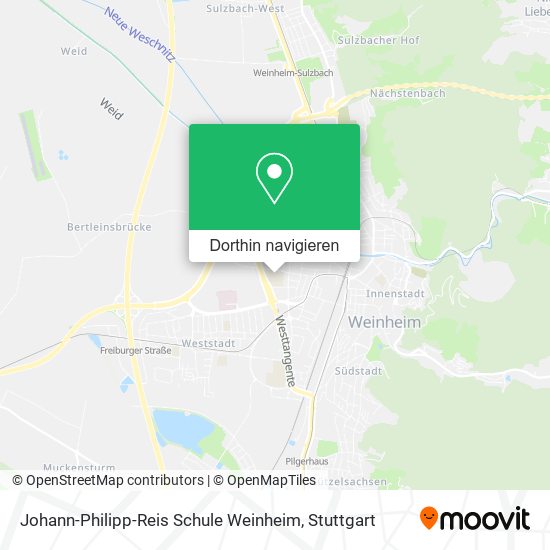 Johann-Philipp-Reis Schule Weinheim Karte