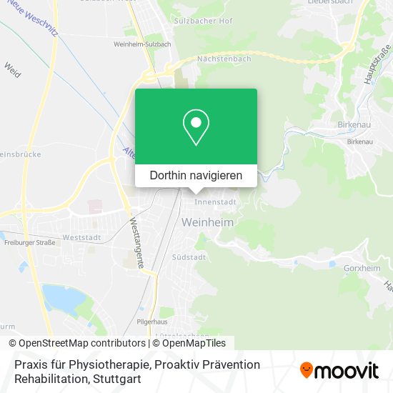 Praxis für Physiotherapie, Proaktiv Prävention Rehabilitation Karte