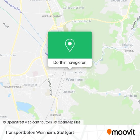 Transportbeton Weinheim Karte