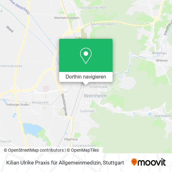 Kilian Ulrike Praxis für Allgemeinmedizin Karte