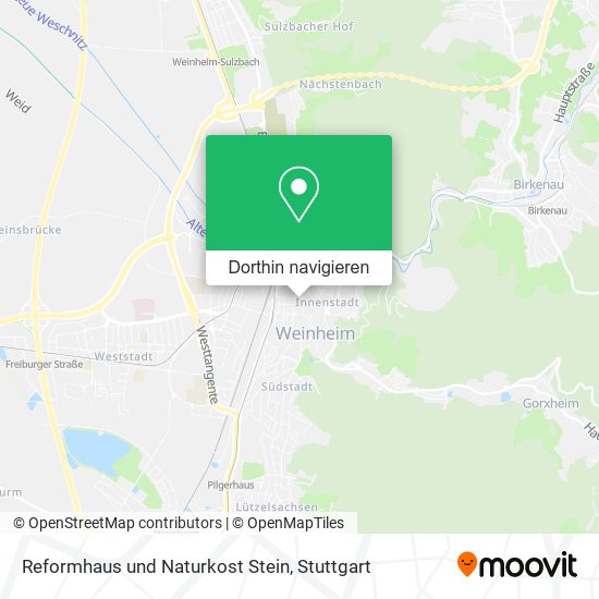 Reformhaus und Naturkost Stein Karte