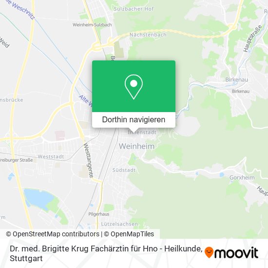 Dr. med. Brigitte Krug Fachärztin für Hno - Heilkunde Karte