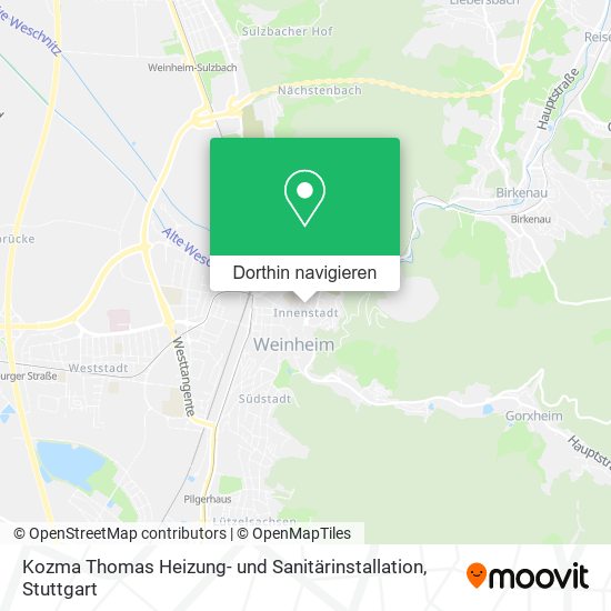 Kozma Thomas Heizung- und Sanitärinstallation Karte