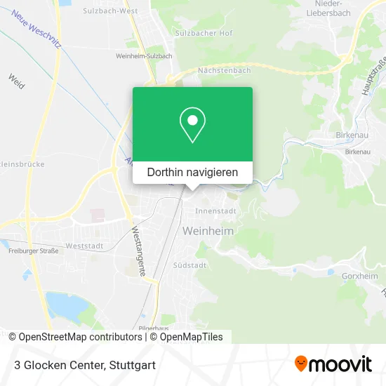 3 Glocken Center Karte