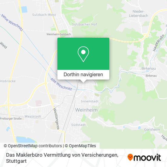 Das Maklerbüro Vermittlung von Versicherungen Karte
