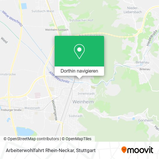 Arbeiterwohlfahrt Rhein-Neckar Karte