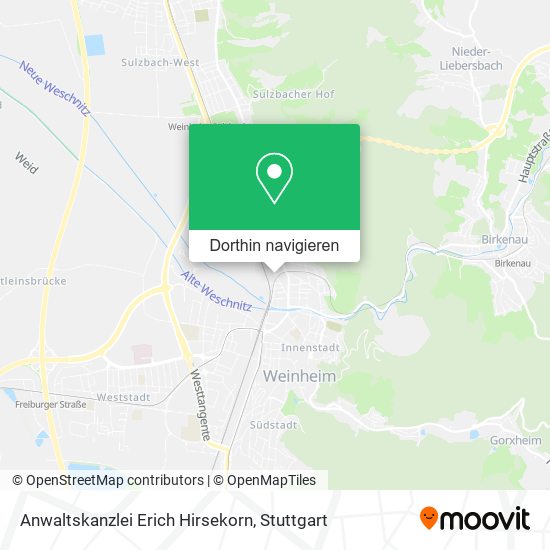 Anwaltskanzlei Erich Hirsekorn Karte