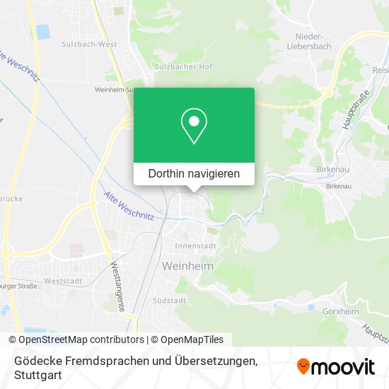 Gödecke Fremdsprachen und Übersetzungen Karte