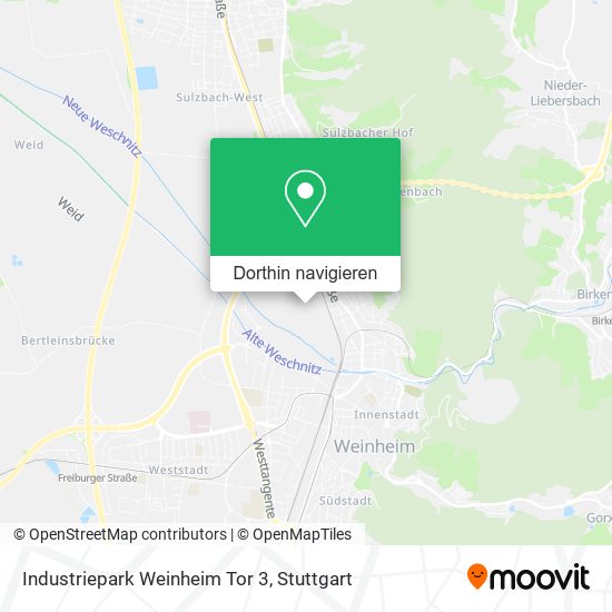 Industriepark Weinheim Tor 3 Karte