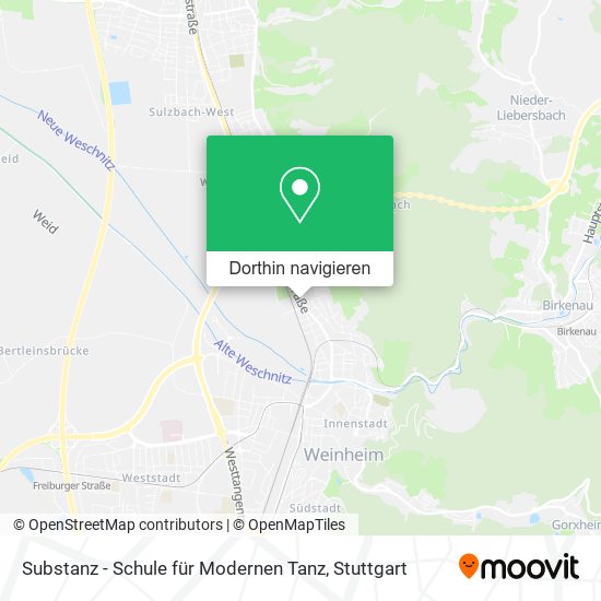 Substanz - Schule für Modernen Tanz Karte