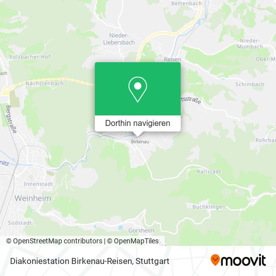 Diakoniestation Birkenau-Reisen Karte