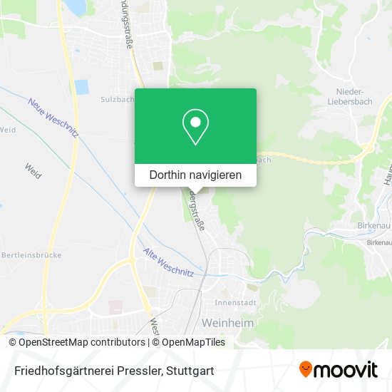 Friedhofsgärtnerei Pressler Karte