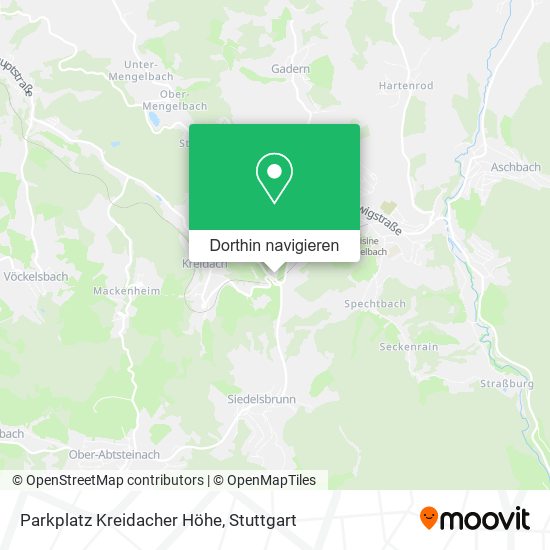 Parkplatz Kreidacher Höhe Karte