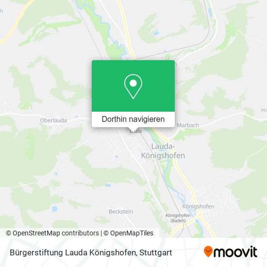 Bürgerstiftung Lauda Königshofen Karte