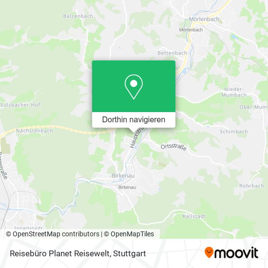 Reisebüro Planet Reisewelt Karte