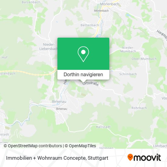 Immobilien + Wohnraum Concepte Karte