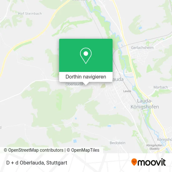 D + d Oberlauda Karte