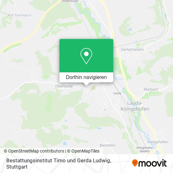 Bestattungsinstitut Timo und Gerda Ludwig Karte