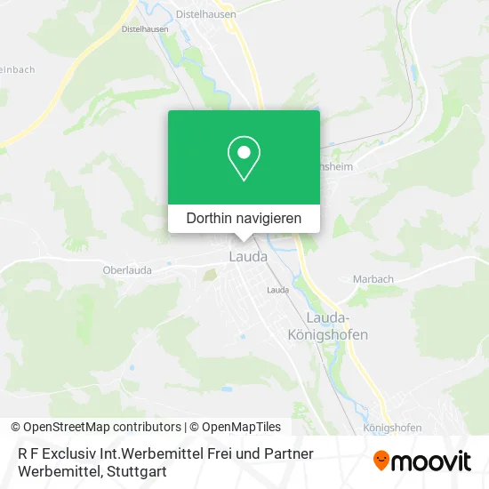 R F Exclusiv Int.Werbemittel Frei und Partner Werbemittel Karte