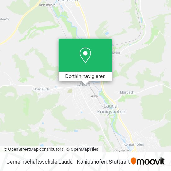 Gemeinschaftsschule Lauda - Königshofen Karte