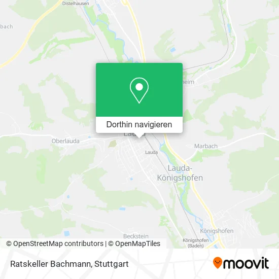 Ratskeller Bachmann Karte