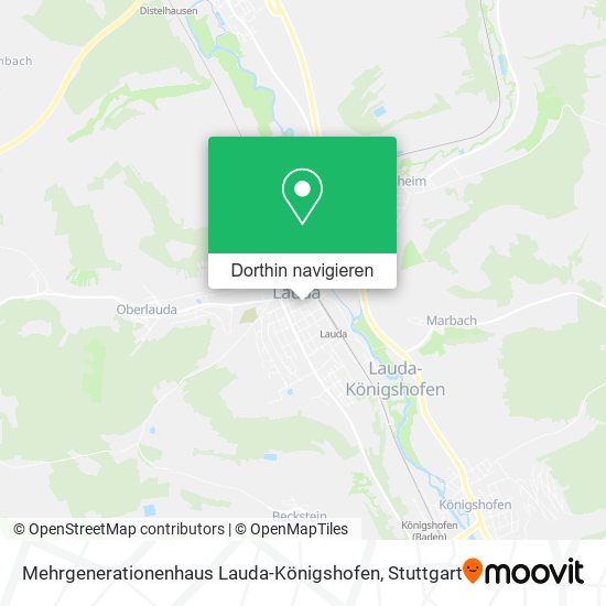 Mehrgenerationenhaus Lauda-Königshofen Karte