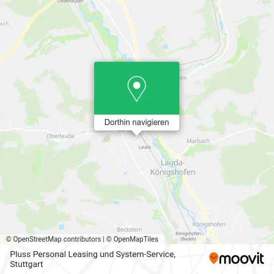 Pluss Personal Leasing und System-Service Karte