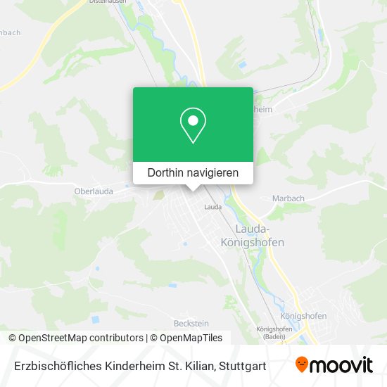 Erzbischöfliches Kinderheim St. Kilian Karte